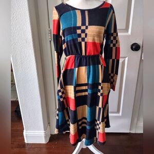 Women's Fall Colored Midi Dress